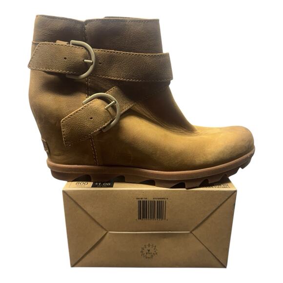 SOREL Leather Brown Boots JOAN of ARCTIC Wedge II Women’s 9.5 Outdoor Active - Picture 6 of 10